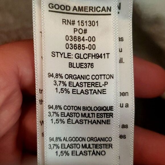 GOOD AMERICAN Good Legs Crop Jeans in Blue376‎ Womens Size 2/26 - Picture 7 of 7